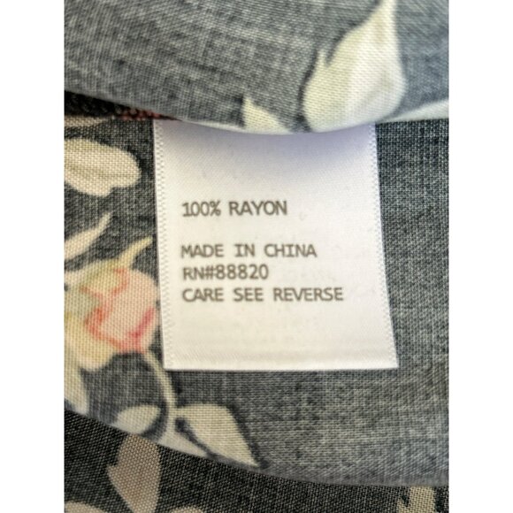 Rachel Roy Women's Brightly Colored Floral Sleeveless Ruffle Sleeve Blouse 2X - Picture 4 of 4